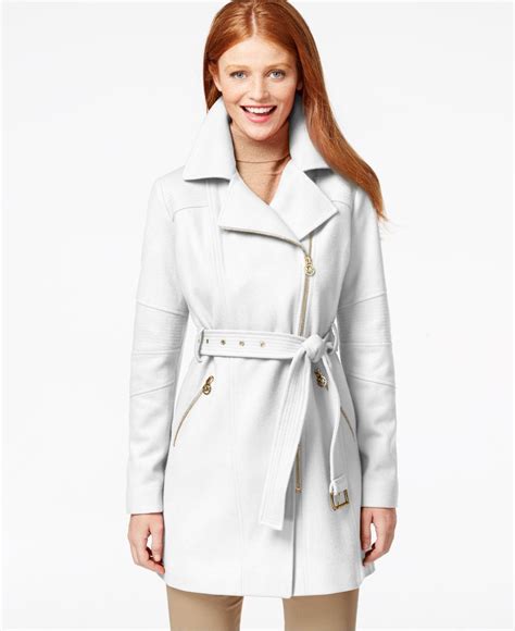 wool michael kors coat|Michael Kors belted walker coat.